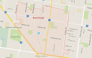 Bentleigh Regional Outline according to Google Data 2015