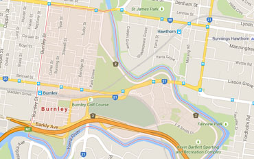 Burnley Regional Outline according to Google Data 2015