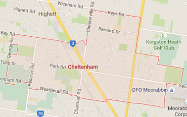 Cheltenham Regional Outline according to Google Data 2015