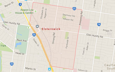 Elsternwick Regional Outline according to Google Data 2015