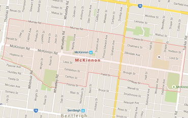 McKinnon Regional Outline according to Google Data 2015